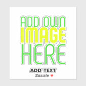 MODERNE EDITABLE EINFACHE, KLARE BILDTEXTVORLAGE AUFKLEBER (Blatt)