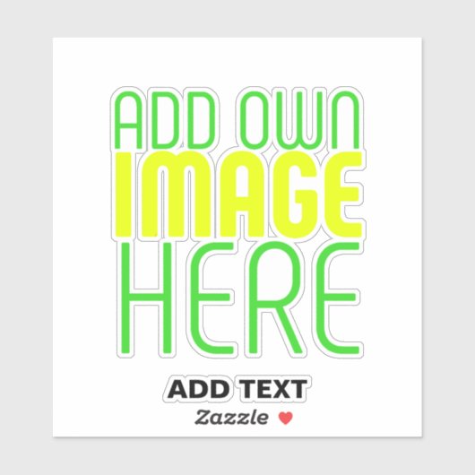 MODERNE EDITABLE EINFACHE, KLARE BILDTEXTVORLAGE AUFKLEBER (Blatt)