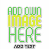 MODERNE EDITABLE EINFACHE, KLARE BILDTEXTVORLAGE AUFKLEBER (Vorderseite)