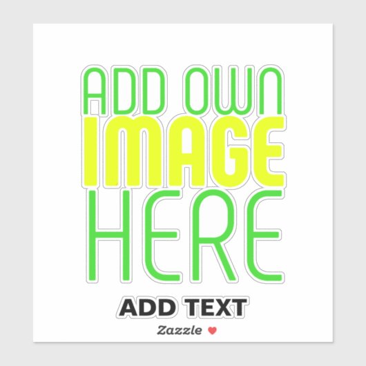 MODERNE EDITABLE EINFACHE, KLARE BILDTEXTVORLAGE AUFKLEBER (Blatt)