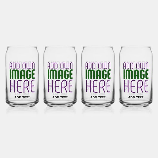 MODERNE EDITABLE EINFACHE, KLARE BILDTEXTVORLAGE DOSENGLAS (Vorderseite)