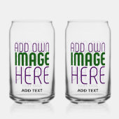 MODERNE EDITABLE EINFACHE, KLARE BILDTEXTVORLAGE DOSENGLAS (Vorderseite)