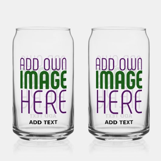 MODERNE EDITABLE EINFACHE, KLARE BILDTEXTVORLAGE DOSENGLAS (Vorderseite)