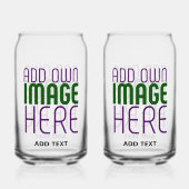 MODERNE EDITABLE EINFACHE, KLARE BILDTEXTVORLAGE DOSENGLAS (Rückseite)