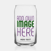 MODERNE EDITABLE EINFACHE, KLARE BILDTEXTVORLAGE DOSENGLAS (Vorderseite)