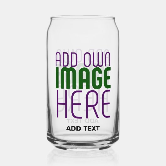 MODERNE EDITABLE EINFACHE, KLARE BILDTEXTVORLAGE DOSENGLAS (Vorderseite)