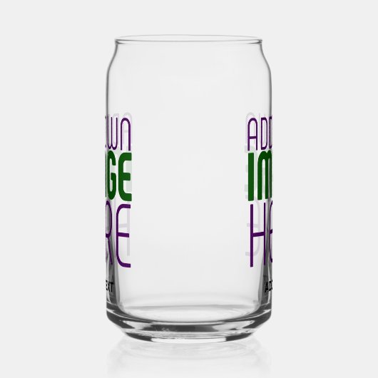 MODERNE EDITABLE EINFACHE, KLARE BILDTEXTVORLAGE DOSENGLAS (Rechts)