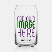 MODERNE EDITABLE EINFACHE, KLARE BILDTEXTVORLAGE DOSENGLAS (Vorderseite)