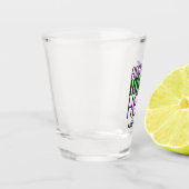 MODERNE EDITABLE EINFACHE, KLARE BILDTEXTVORLAGE SCHNAPSGLAS (Links)