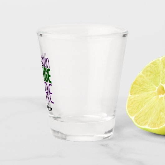 MODERNE EDITABLE EINFACHE, KLARE BILDTEXTVORLAGE SCHNAPSGLAS (Rechts)