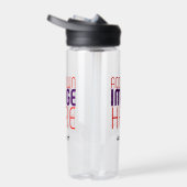 MODERNE EDITABLE EINFACHE, KLARE BILDTEXTVORLAGE TRINKFLASCHE (Rechts)