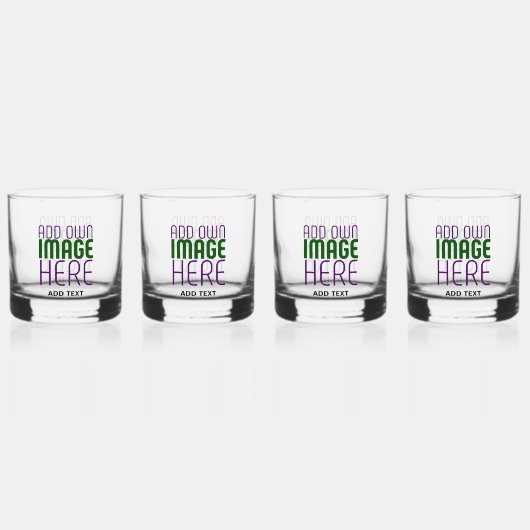 MODERNE EDITABLE EINFACHE, KLARE BILDTEXTVORLAGE WHISKYGLAS (Vorderseite)