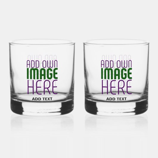 MODERNE EDITABLE EINFACHE, KLARE BILDTEXTVORLAGE WHISKYGLAS (Vorderseite)
