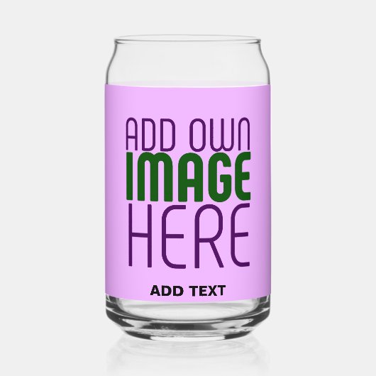 MODERNE EDITABLE EINFACHE MAUVE BILDERTEMPLATE DOSENGLAS (Vorderseite)