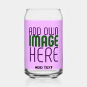 MODERNE EDITABLE EINFACHE MAUVE BILDERTEMPLATE DOSENGLAS (Rückseite)