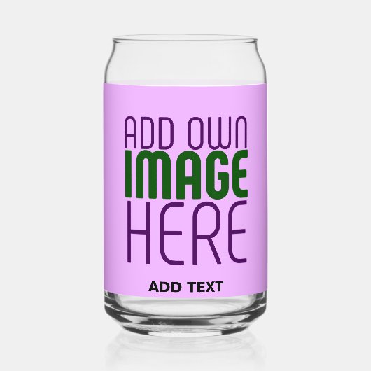 MODERNE EDITABLE EINFACHE MAUVE BILDERTEMPLATE DOSENGLAS (Rückseite)