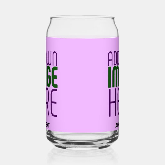 MODERNE EDITABLE EINFACHE MAUVE BILDERTEMPLATE DOSENGLAS (Rechts)