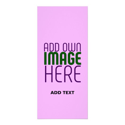 MODERNE EDITABLE EINFACHE MAUVE BILDERTEMPLATE WERBEKARTE (Vorne)