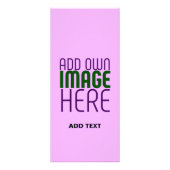 MODERNE EDITABLE EINFACHE MAUVE BILDERTEMPLATE WERBEKARTE (Hinten)