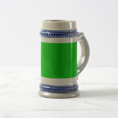 MODERNE, EDITABLE LIME GREEN BILDTEXTVORLAGE BIERGLAS (VorderseiteRechts)