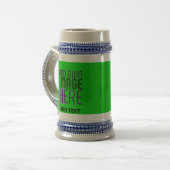 MODERNE, EDITABLE LIME GREEN BILDTEXTVORLAGE BIERGLAS (Vorderseite Links)