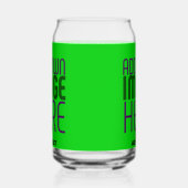 MODERNE, EDITABLE LIME GREEN BILDTEXTVORLAGE DOSENGLAS (Rechts)