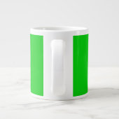 MODERNE, EDITABLE LIME GREEN BILDTEXTVORLAGE Jumbo-Tasse (Rückseite)