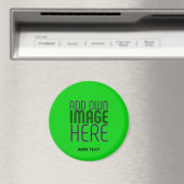 MODERNE, EDITABLE LIME GREEN BILDTEXTVORLAGE MAGNET (In Situ (Geschirrspüler))