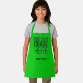 MODERNE, EDITABLE LIME GREEN BILDTEXTVORLAGE SCHÜRZE (Insitu)