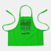 MODERNE, EDITABLE LIME GREEN BILDTEXTVORLAGE SCHÜRZE (Vorderseite)
