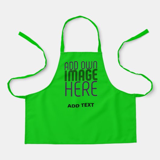 MODERNE, EDITABLE LIME GREEN BILDTEXTVORLAGE SCHÜRZE (Vorderseite)