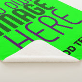 MODERNE, EDITABLE LIME GREEN BILDTEXTVORLAGE SHERPADECKE (3/4)