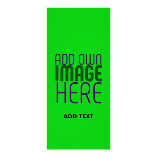 MODERNE, EDITABLE LIME GREEN BILDTEXTVORLAGE WERBEKARTE (Vorne)
