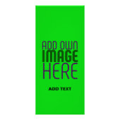 MODERNE, EDITABLE LIME GREEN BILDTEXTVORLAGE WERBEKARTE (Hinten)