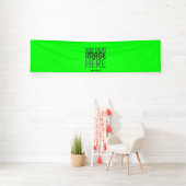 MODERNE, EDITABLE NEON GREEN IMAGE TEMPLATE BANNER (InSitu)