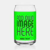 MODERNE, EDITABLE NEON GREEN IMAGE TEMPLATE DOSENGLAS (Rückseite)