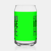 MODERNE, EDITABLE NEON GREEN IMAGE TEMPLATE DOSENGLAS (Rechts)