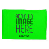 MODERNE, EDITABLE NEON GREEN IMAGE TEMPLATE KISSENBEZUG (Rückseite)