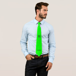 MODERNE, EDITABLE NEON GREEN IMAGE TEMPLATE KRAWATTE