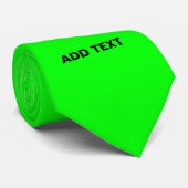 MODERNE, EDITABLE NEON GREEN IMAGE TEMPLATE KRAWATTE (Gerollt)