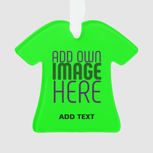 MODERNE, EDITABLE NEON GREEN IMAGE TEMPLATE ORNAMENT (Vorderseite)