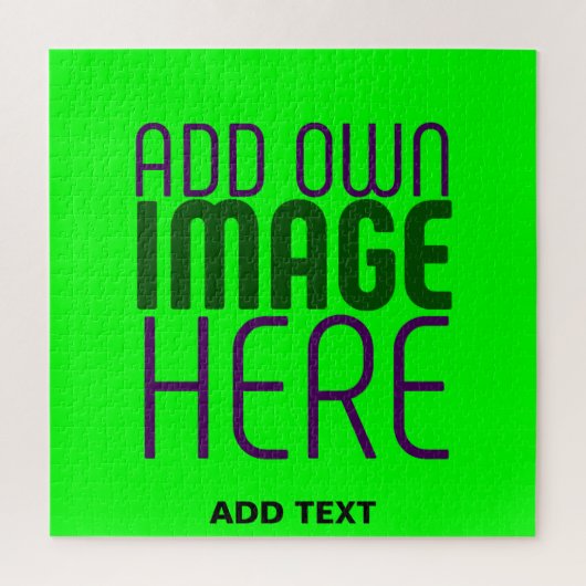 MODERNE, EDITABLE NEON GREEN IMAGE TEMPLATE PUZZLE (Vertikal)
