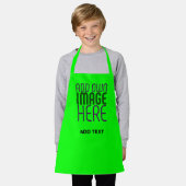 MODERNE, EDITABLE NEON GREEN IMAGE TEMPLATE SCHÜRZE (Getragen)