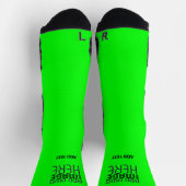 MODERNE, EDITABLE NEON GREEN IMAGE TEMPLATE SOCKEN (Oben)