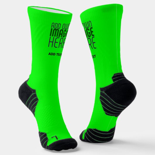 MODERNE, EDITABLE NEON GREEN IMAGE TEMPLATE SOCKEN (Gewinkelt)