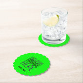 MODERNE, EDITABLE NEON GREEN IMAGE TEMPLATE UNTERSETZER (Vor Ort)