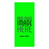 MODERNE, EDITABLE NEON GREEN IMAGE TEMPLATE WERBEKARTE (Hinten)