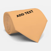 MODERNE EDITABLE PEACH ORANGE IMAGE TEMPLATE KRAWATTE (Gerollt)