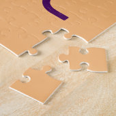 MODERNE EDITABLE PEACH ORANGE IMAGE TEMPLATE PUZZLE (Seite)