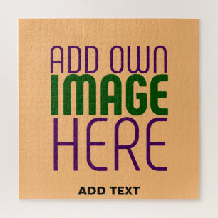 MODERNE EDITABLE PEACH ORANGE IMAGE TEMPLATE PUZZLE